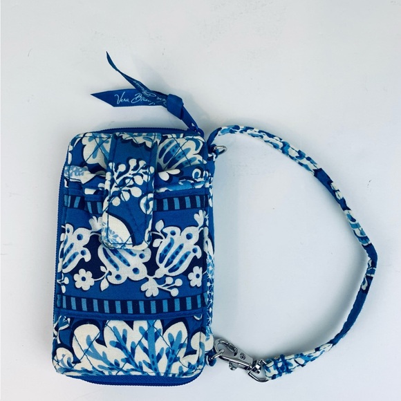 Vera Bradley Blue Lagoon small wristlet wallet - Picture 2 of 12